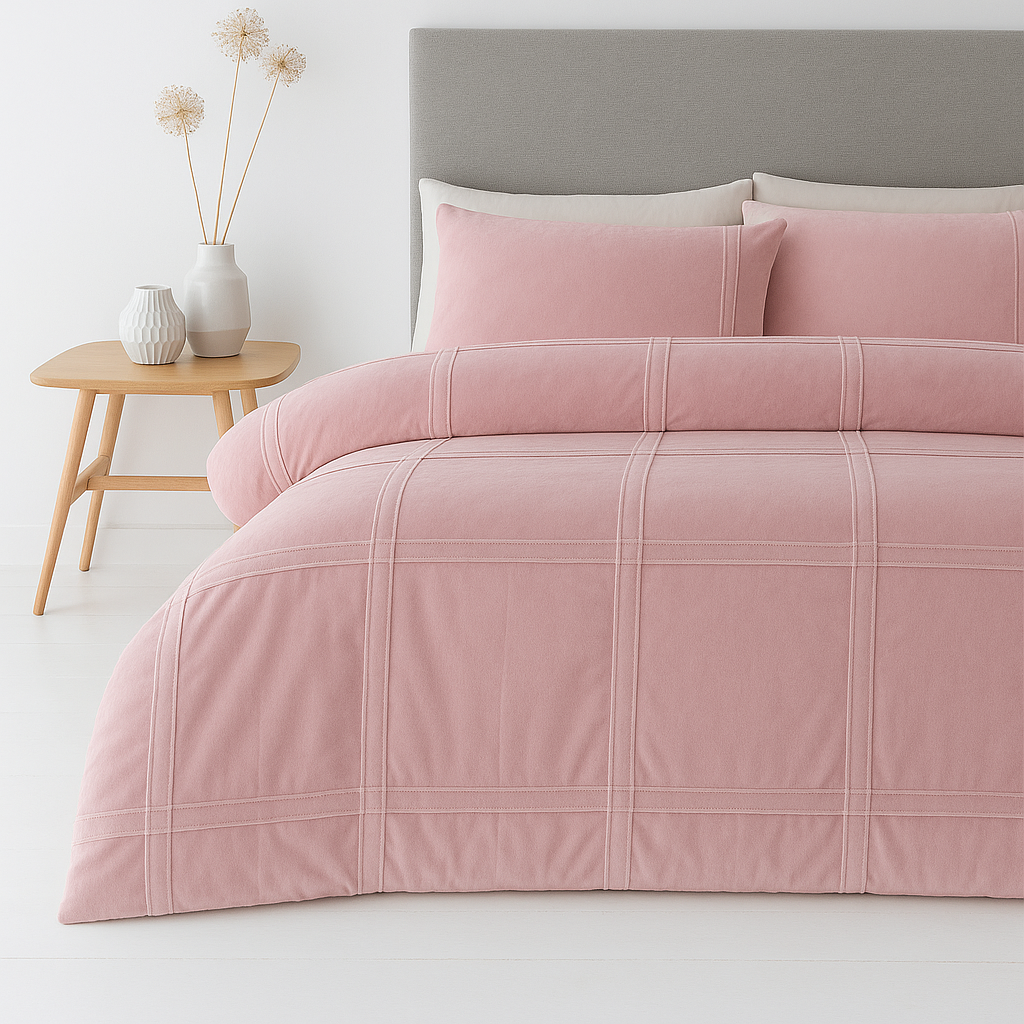 Luxe Velvet Box Pleated Duvet Set