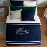 Luxe Velvet Lacoste Crocodile Duvet Set
