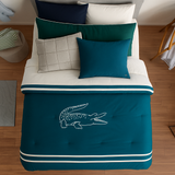 Luxe Velvet Lacoste Crocodile Duvet Set