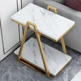 Coffee Table Nordic Luxury Double Side Table - The Linen House