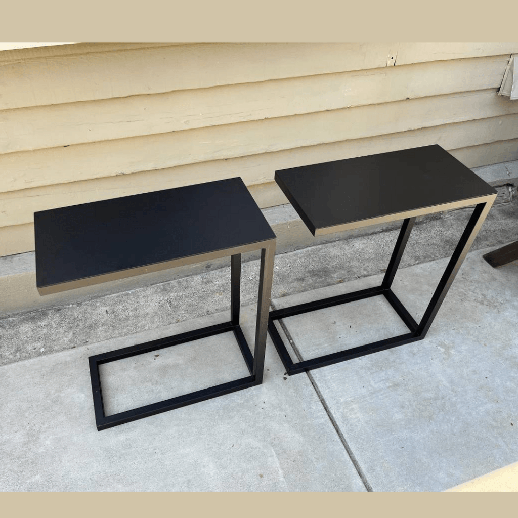 Metal C shape Side Table - The Linen House