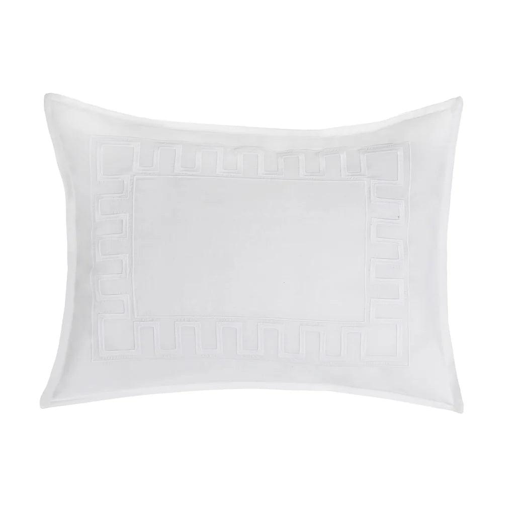 Greek Key Embroidery Duvet Set - The Linen House