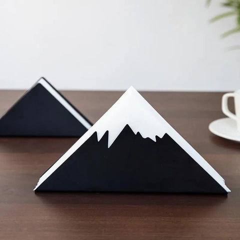 Black Napkin holder - The Linen House