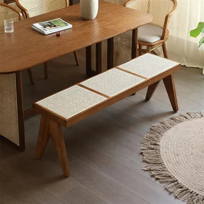 Rattan Bench Long Stool