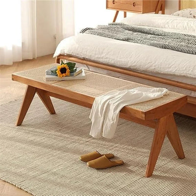 Rattan Bench Long Stool