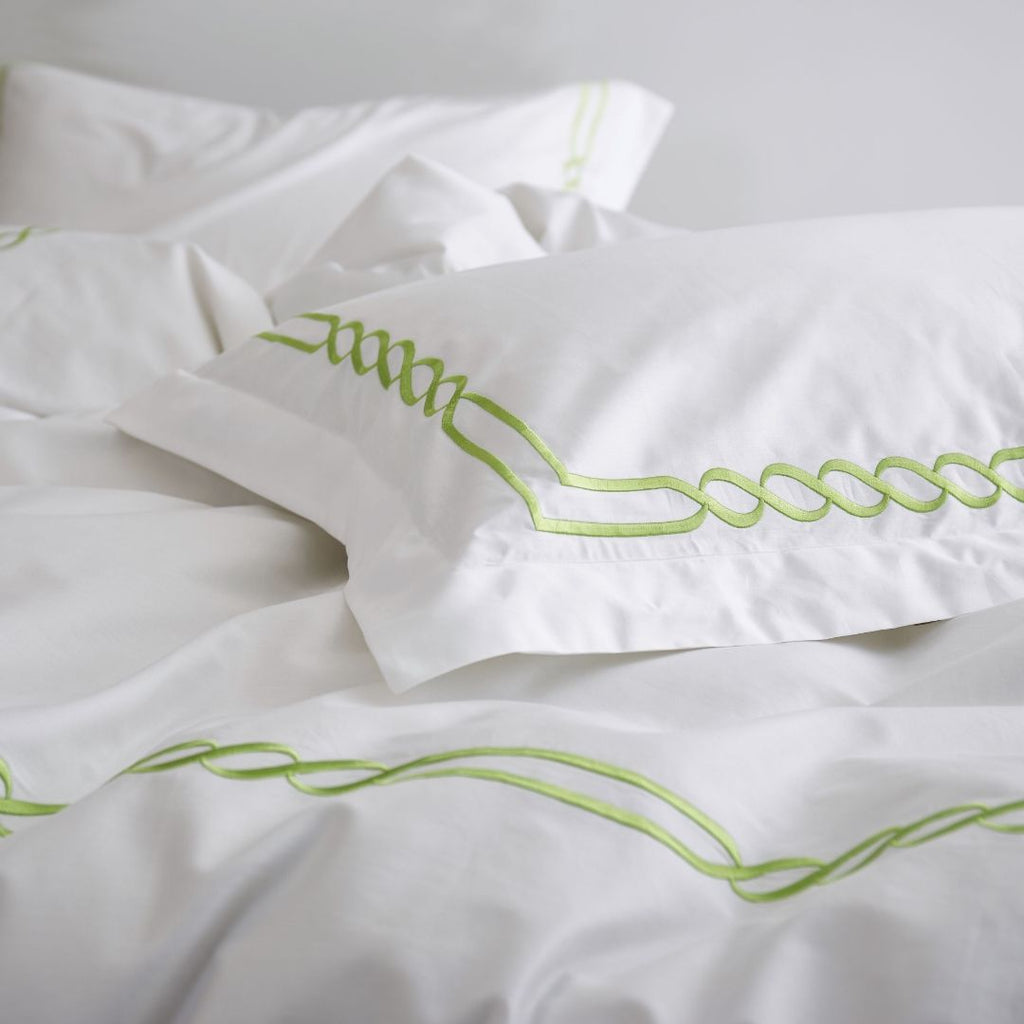 Two Lines Embroidery Duvet Set