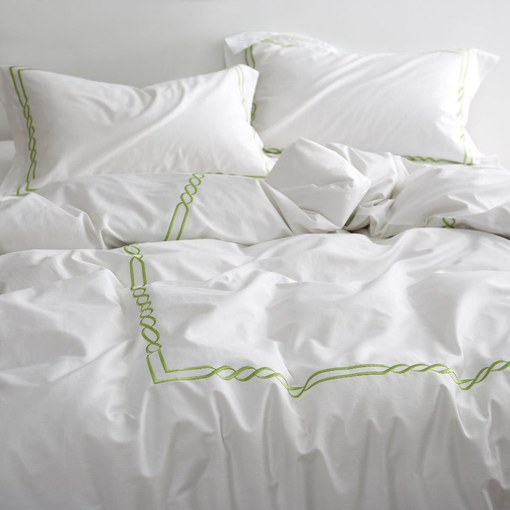 Two Lines Embroidery Duvet Set