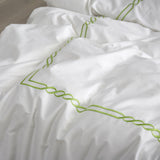 Two Lines Embroidery Duvet Set
