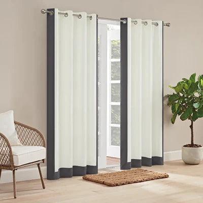 Hampton Border Curtain - The Linen House