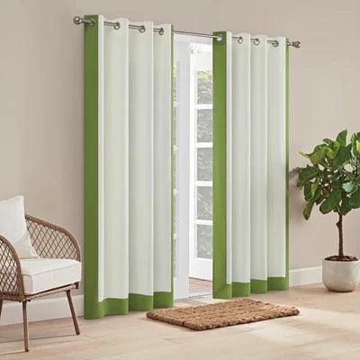 Hampton Border Curtain - The Linen House