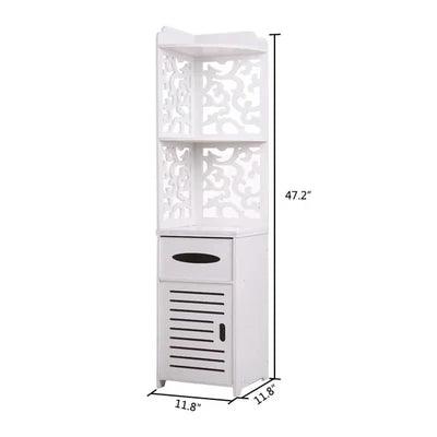 Glossy Pattern Bathroom Rack - The Linen House
