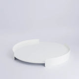 Metal Round Serving Tray - The Linen House