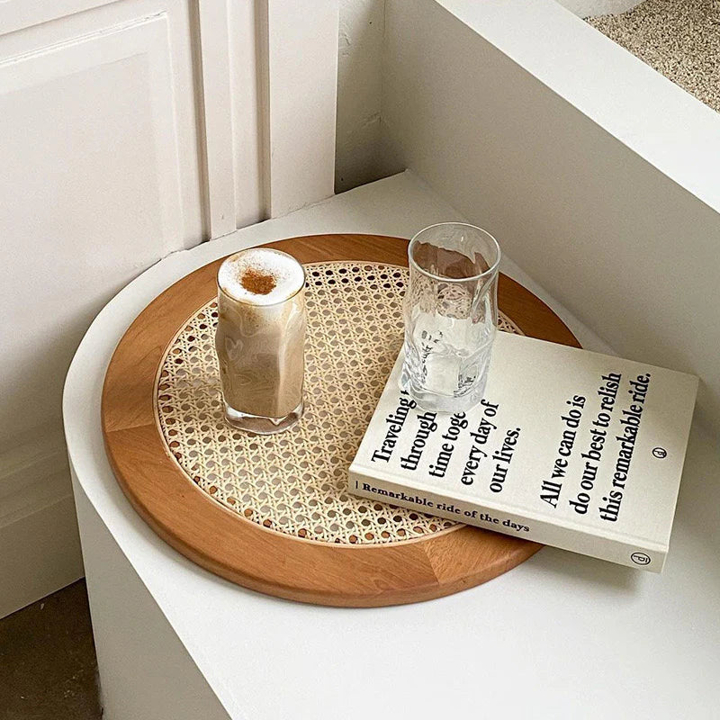 Wood Rattan Placemat for Home & Kitchen