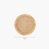 Wood Rattan Placemat for Home & Kitchen