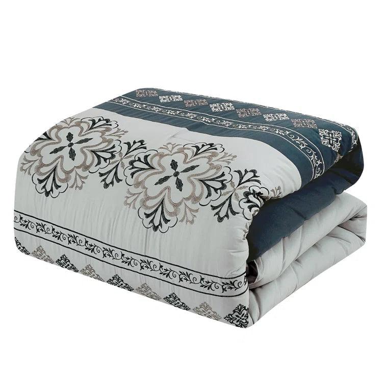 Color Combo Embroidery Duvet Set - The Linen House