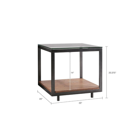 Madison Park Leo Iron/ MDF End Table - The Linen House