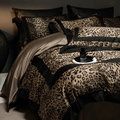 Leopard Print Duvet Set – Bold & Timeless Elegance