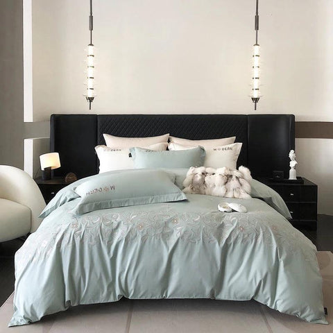 Luxury Modern Embroidery Duvet Set - The Linen House
