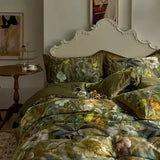 Green Cedar Printed Bedding Duvet Set – Luxury Comfort & Style