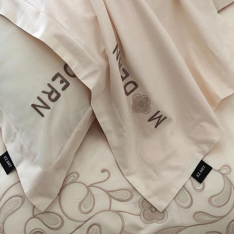 Luxury Modern Embroidery Duvet Set - The Linen House