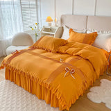 Ruffle With Pleat Duvet Set - The Linen House