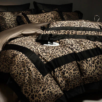 Leopard Print Duvet Set – Bold & Timeless Elegance