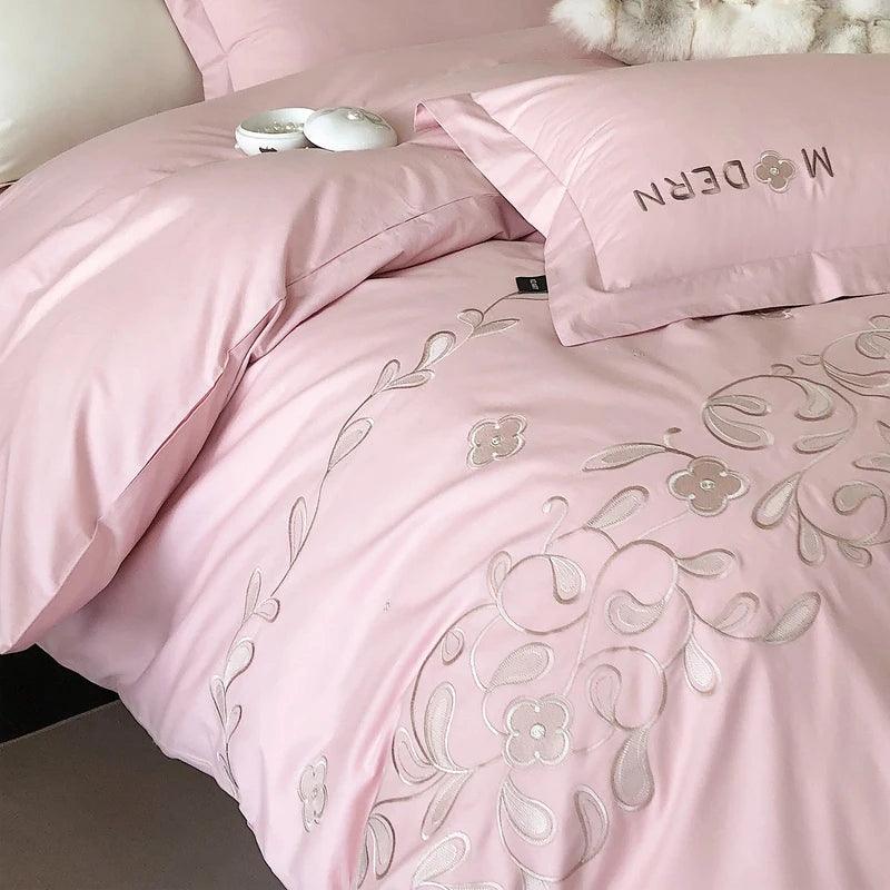 Luxury Modern Embroidery Duvet Set - The Linen House