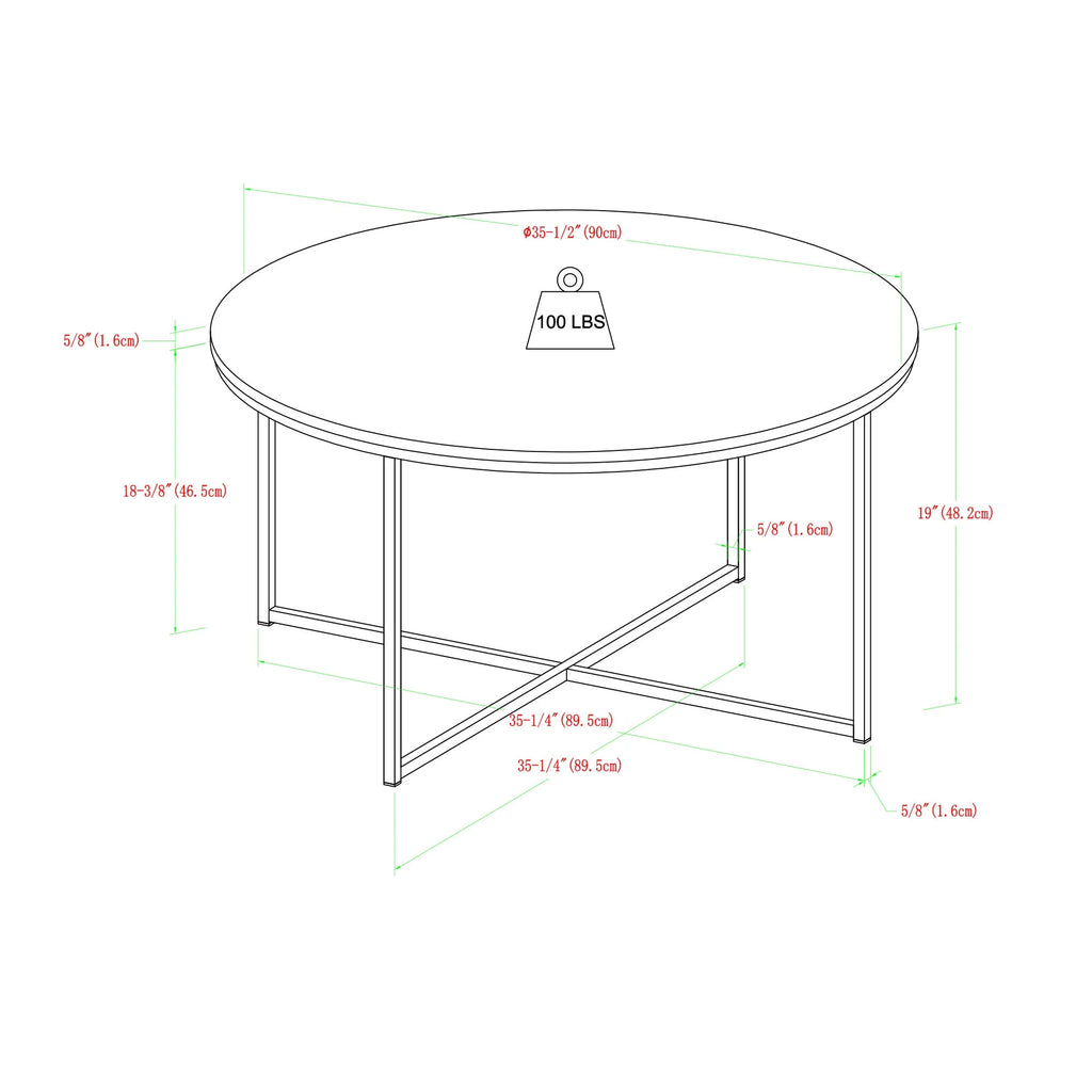 Round Coffee Table - The Linen House