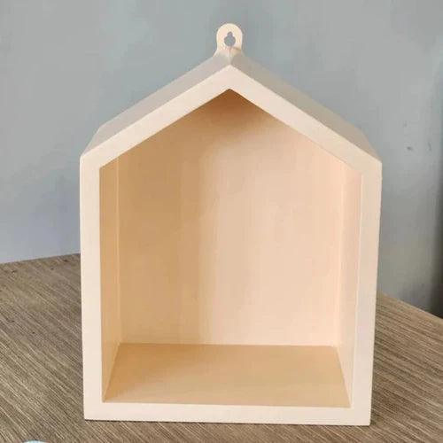 Hut Shape Wall Hanging Shelf Light Peach - The Linen House