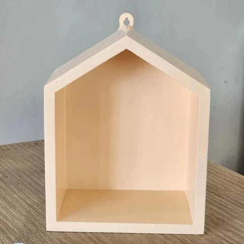 Hut Shape Wall Hanging Shelf Light Peach - The Linen House