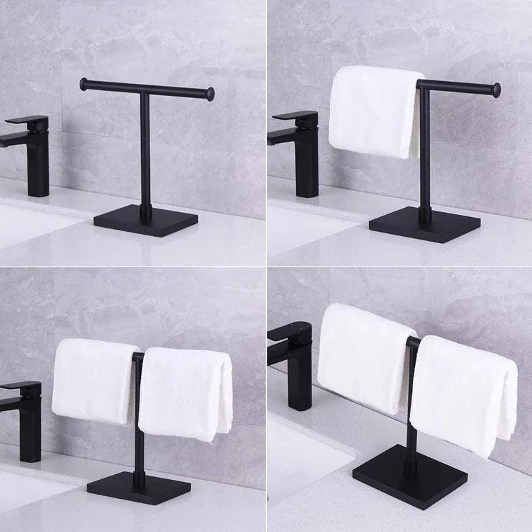 Square T-Shape Hand Towel Holder - The Linen House