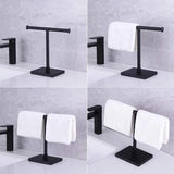 Square T-Shape Hand Towel Holder - The Linen House
