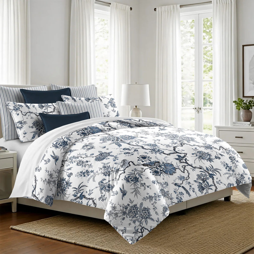 Fine Linens Tree Top Sky Printed Bedding Duvet Set