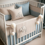 Little Elephant Dreams Baby Cot Set
