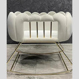 BABY CRADLE CHESTER VELVET TUFTED BASSINET - The Linen House