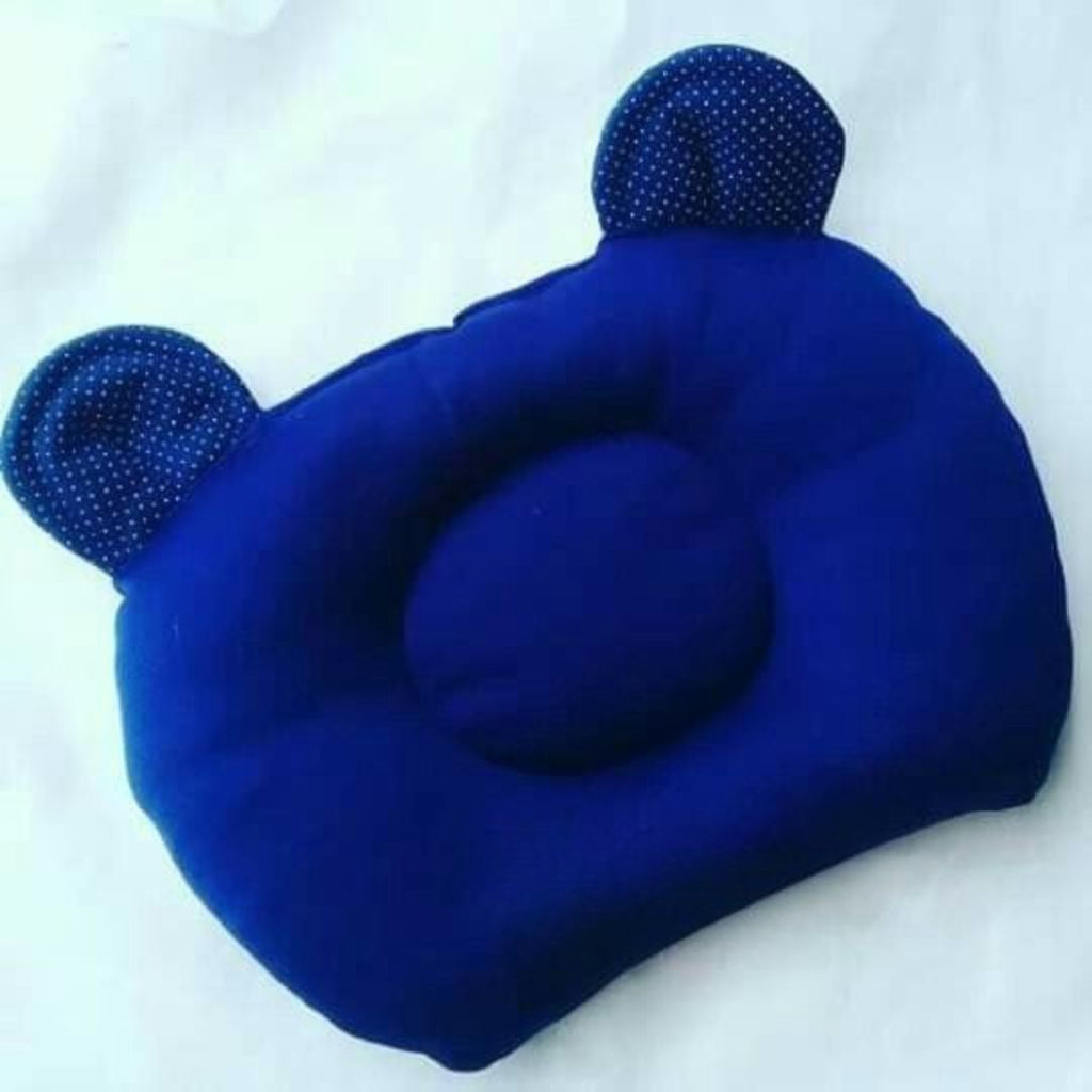 Blue baby head shaping pillow