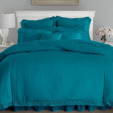 Luxury Soft Duvet Set With Lace - The Linen House