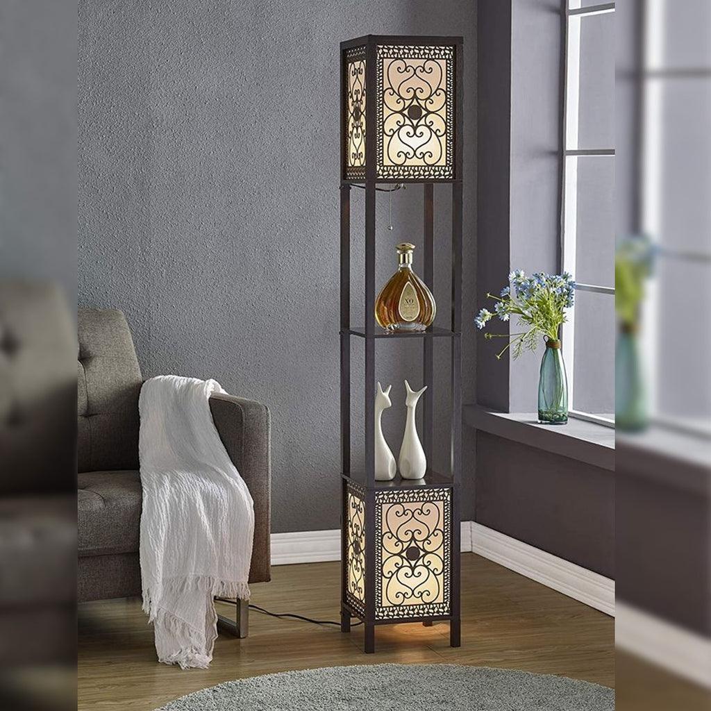 Infinity Heart Shelf Floor Lamp - The Linen House