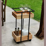 Metal Frame with MDF Sheet Trolley - The Linen House