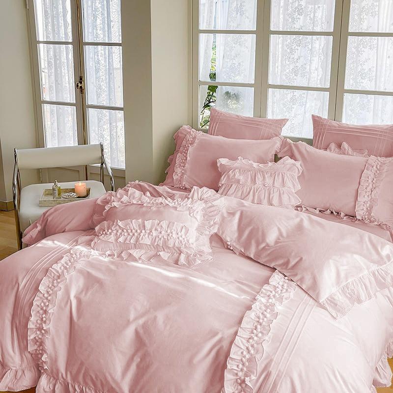 Luxury Cotton Lace Duvet Set - The Linen House