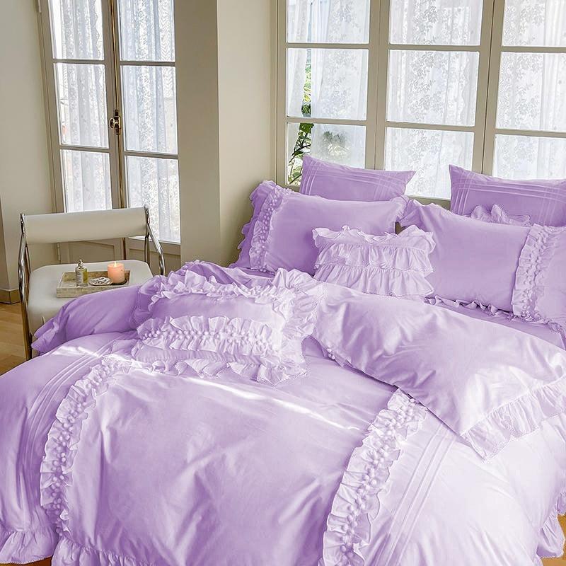 Luxury Cotton Lace Duvet Set - The Linen House