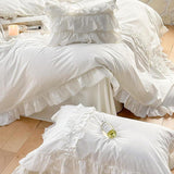 Luxury Cotton Lace Duvet Set - The Linen House