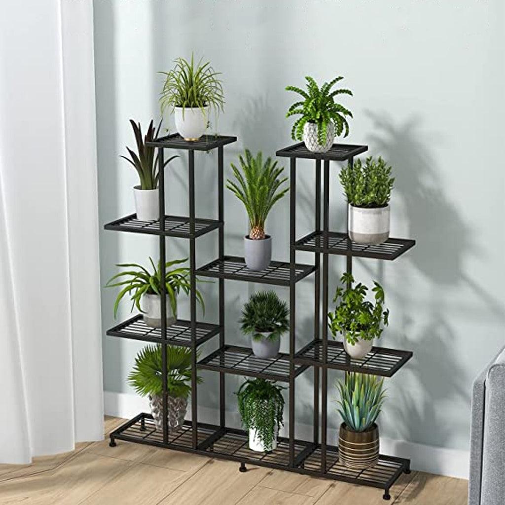 Metal Plant Stand, 9 Tiers Multifunctional Plant Stands - The Linen House