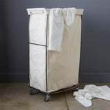 Steele Canvas Elevated Narrow Laundry Basket - The Linen House