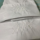 Mr & Mrs Personlaized Embroidered Bed Set - The Linen House