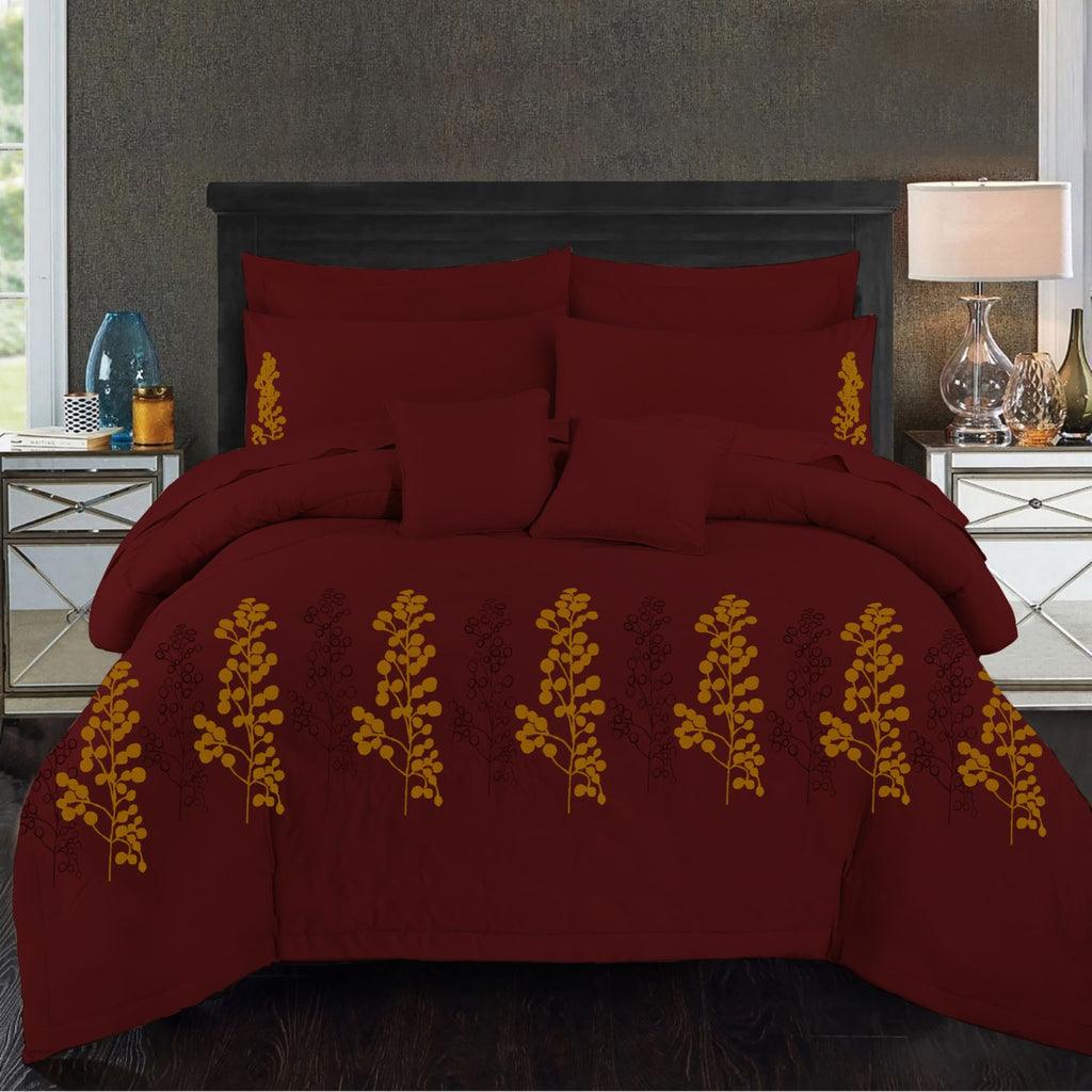 Honesty Embroidered Comforter -King - The Linen House