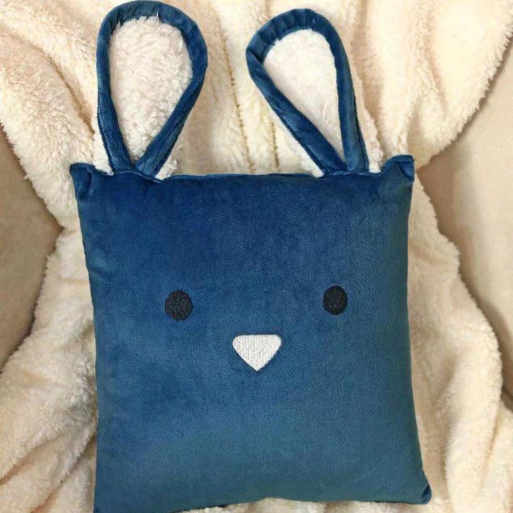Baby Cushion Silver Blue - The Linen House