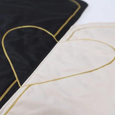 Embroidered Couple Velvet Prayer Mat - The Linen House