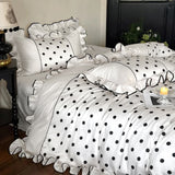 Polka Dots Printed Bedding Duvet Set
