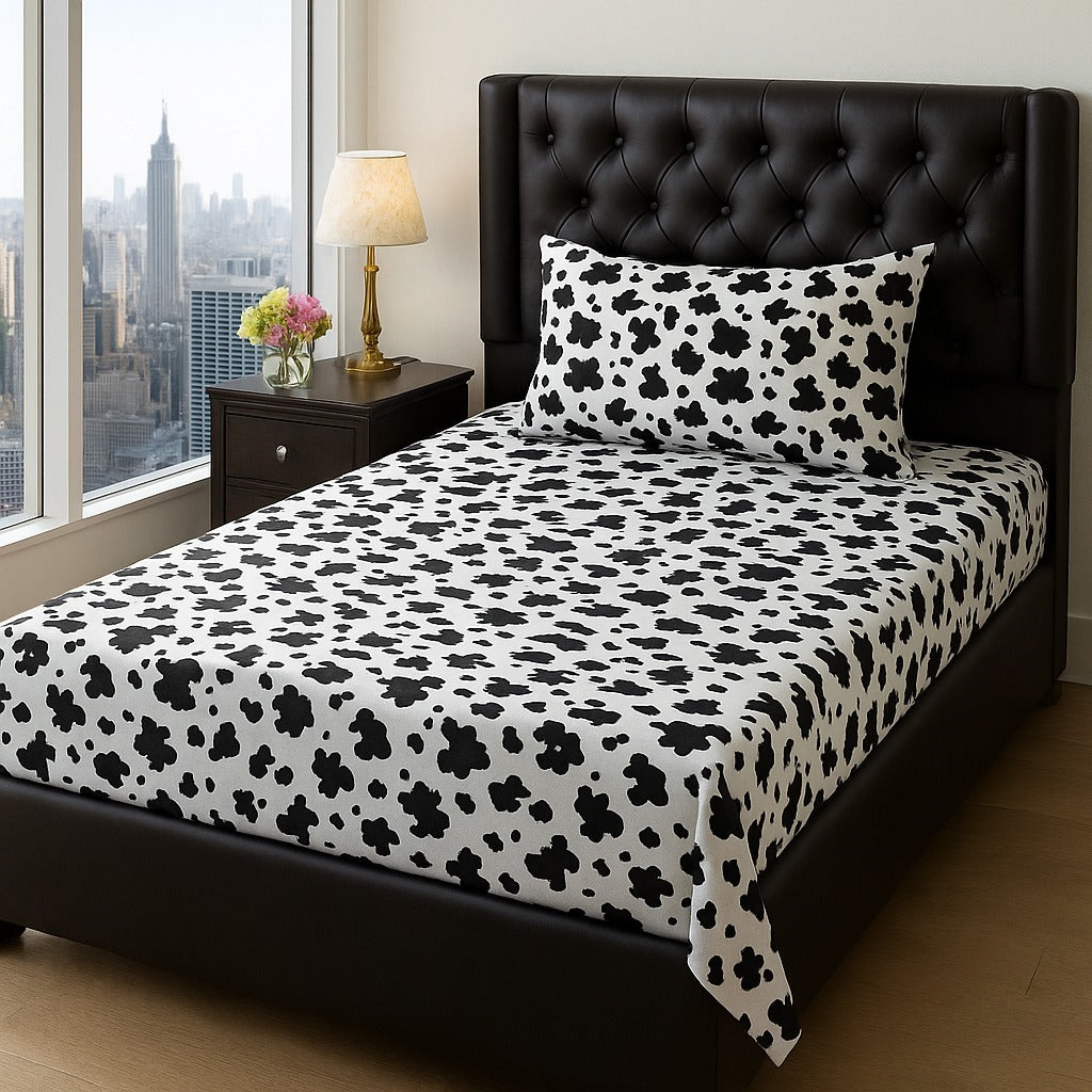 Cow Desgin Kids Bed Sheet